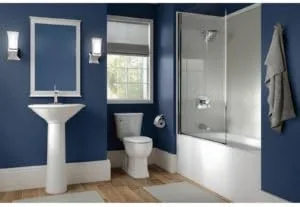 Vista 4 de Delta Faucet Tesla - Grifo de baño de un solo agujero, grifo de baño de una sola manija, cromado, grifo de fregadero de baño, montaje de drenaje