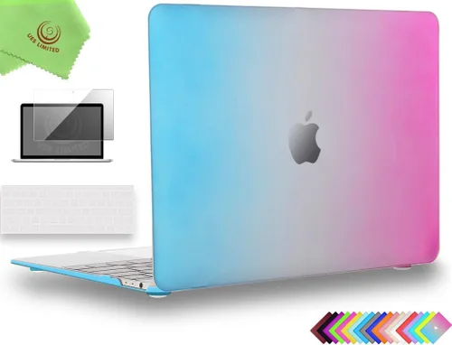 Vista 44 de UESWILL Funda rígida mate 3 en 1 compatible con MacBook de 12 pulgadas con pantalla Retina modelo A1534 + funda de teclado y protector de pantalla