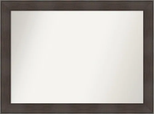 Vista 111 de Amanti Art Espejo personalizado, espejo de baño de veta de madera rústica William, espejo de pared o espejo de tocador de baño sobre el fregadero