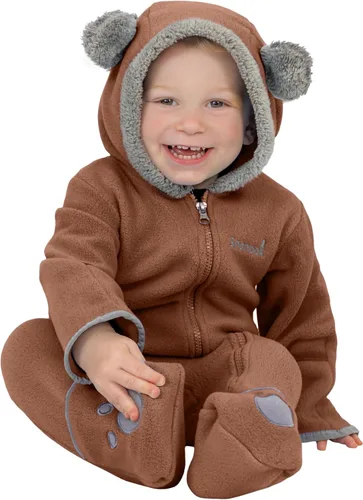 Vista 5 de Fleece Baby Bunting Unisex Baby Pram with Hood, Fold-Over Mittens & Footies, Baby Winter Suit - Fleece Baby Coats