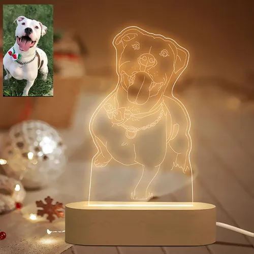 Vista 4 de Luz nocturna personalizada, marco de fotos acrílico en 3D, marco de fotos, aniversario, boda, Navidad, regalos de cumpleaños para él y su esposa