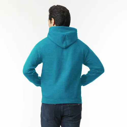 Vista 3 de Gildan Sudadera unisex con capucha de forro polar para adultos, estilo G18500, paquete múltiple