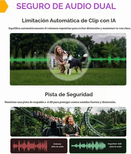 Vista 5 de Hollyland Lark A2 Solo (1TX+1USBC RX) Micrófono inalámbrico para iPhone