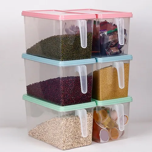 Vista 6 de UPKOCH Contenedores de almacenamiento de cocina Tapas Contenedores de refrigerador Caja de plástico Pp Material Almacenamiento fresco Organiza tus