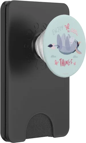 Vista 7 de Disney Winnie The Pooh Eeyore Enjoy the Little Things PopSockets PopGrip estándar