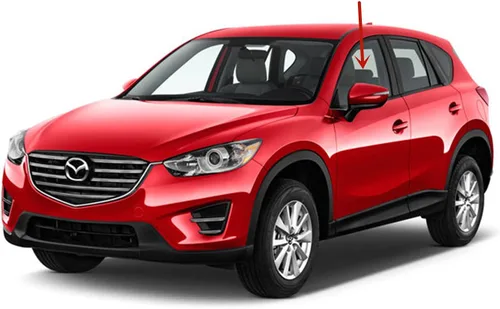 Vista 2 de Vidrio de la puerta delantera del lado izquierdo del conductor compatible con modelos Mazda CX-5 2013-2016