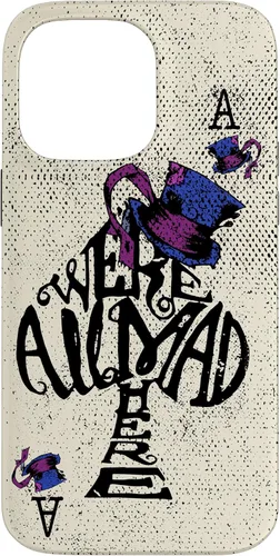 Vista 21 de iPhone 16 We're All Mad Here - Funda de Alicia en el País de las Maravillas