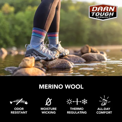 Vista 6 de Darn Tough Ranger Micro Crew - Calcetines de peso medio con cojín, para mujer