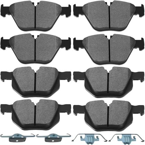 Vista 8 de SCITOO Juego de pastillas de freno de cerámica delanteras y traseras D374 D465 para Acura CL 1997-1999, Honda Civic 2002-2003 2006-2011, para Honda