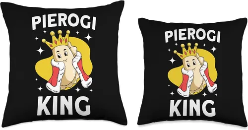 Vista 3 de Pierogi Maker Filled Dumplings Pierogi Gift Lover King Polish Pierogi - Almohada de 18 x 18 pulgadas, multicolor
