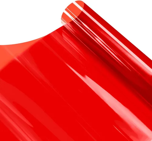 Vista 24 de VViViD láminas de vinilo para coloración de ventana, transparentes, coloridas, Rojo