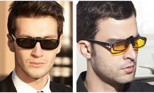 Vista 6 de Gafas de sol polarizadas con clip antirreflejos, gafas de conducción para gafas graduadas