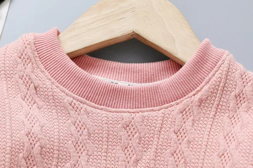 Vista 6 de QIUYI Sudadera de punto de dibujos animados para niños y niñas de 2 a 7 años