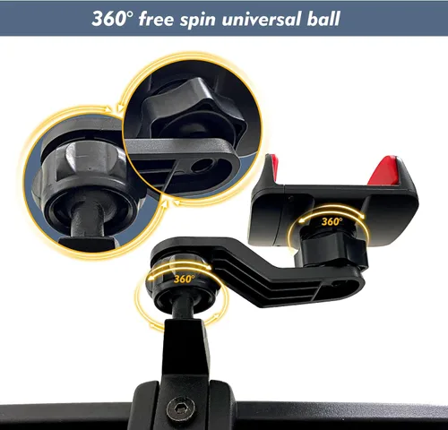 Vista 5 de Soporte de teléfono celular Jeep Wrangler JK 2011-2017 Jeep Wrangler JK JKU de 2 puertas y 4 puertas, soporte de teléfono multimontaje con brazo