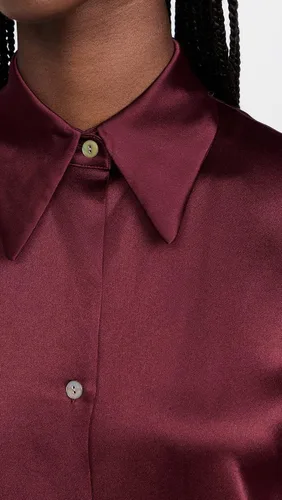 Vista 6 de Vince Mujer LS Fruncido Bk Blusa