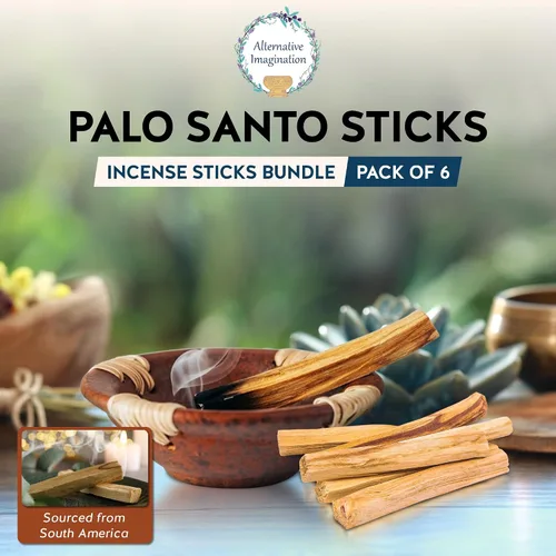 Vista 2 de Varillas de palo santo prémium, varillas de incienso, para purificar, limpieza, curación, meditación y alivio del estrés. 100% naturales