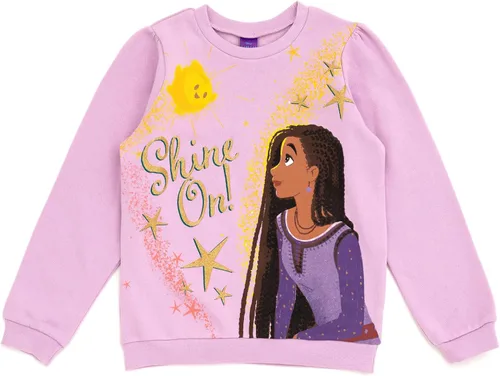 Vista 4 de Disney Wish Asha Star - Conjunto de sudadera y pantalones de forro polar para niñas pequeñas