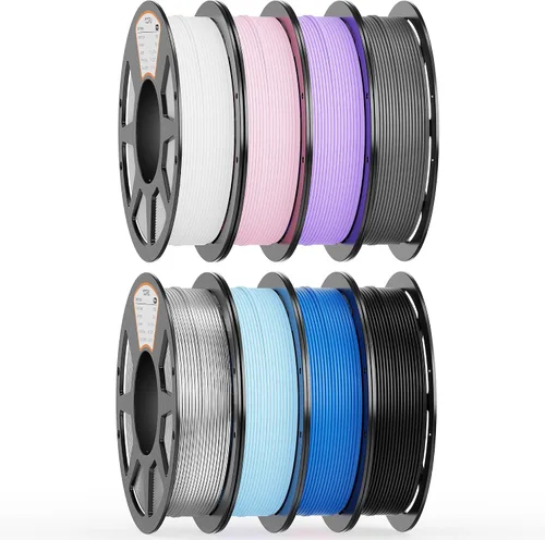 Vista 24 de Paquete de filamento PLA de 0.069 pulgadas, 8 colores vibrantes, apto para Pla Bundle-250gx8-112020006