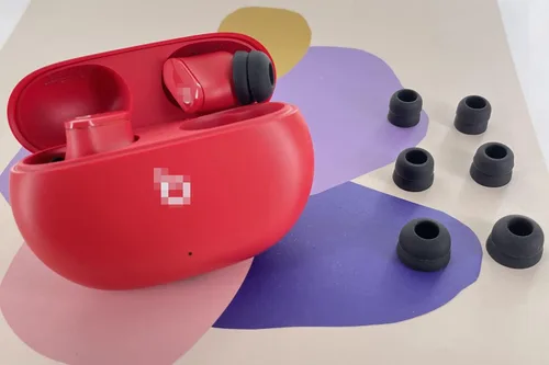 Vista 3 de JNSA Almohadillas compatibles con Beats Studio Buds, 6 pares de auriculares de silicona de doble brida para auriculares de repuesto para Beats