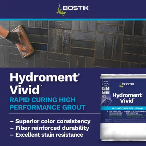 Vista 3 de BOSTIK HYDROMENT Lechada para baldosas en polvo de 10 libras - Alabastro