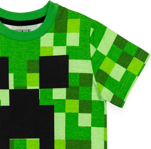 Vista 6 de Minecraft Paquete de 2 camisetas gráficas de manga corta para niños