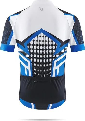 Vista 2 de BALEAF Mens Cycling Jersey Short Sleeve Bike Shirts 4 Pockets Road Biking Tops Full Zip Clothing MTB Breathable UPF 50