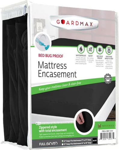 Vista 94 de Protector de colchón Guardmax con cremallera funda contra insectos para cama 100% impermeable suave, hipoalergénico y transpirable