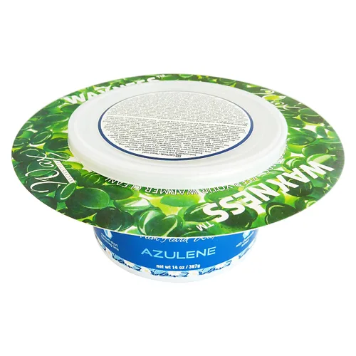 Vista 7 de Paquete de 50 collares de protección de cera Waxness, color verde, se adapta a la mayoría de latas y macetas de 14 a 16 onzas