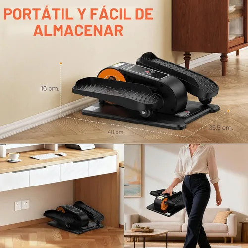 Vista 3 de Under Desk Elliptical Machine, Electric Elliptical Leg Exerciser for Senior, Quiet and Compact Electric Seated Pedal Exerciser for Home with