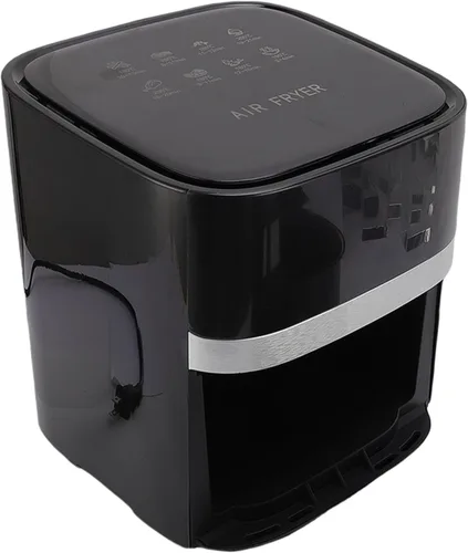 Vista 5 de Freidora sin aceite de 5 cuartos de galón, cocina eléctrica de gran capacidad con ventana visual y pantalla a color, totalmente automática, ocho