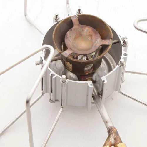 Vista 4 de MSR Dragonfly - Estufa compacta de combustible líquido para acampar y mochilero