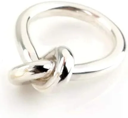 Vista 8 de Anillo de nudo enorme en oro macizo de 9K, 14K y 18K, anillo de nudo extra grande, anillo de nudo dorado para regalo simbólico, anillo de promesa