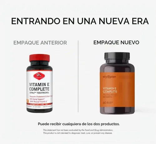 Vista 3 de Olympian Labs Tocomin Tocotrienol Vitamina E Complete, 60 cápsulas blandas