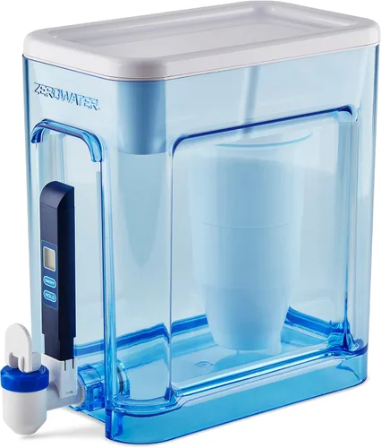 Vista 9 de ZeroWater Jarra de filtro de agua de 5 etapas lista para verter de 10 tazas 0 TDS para un mejor sabor al agua del grifo, certificado IAPMO