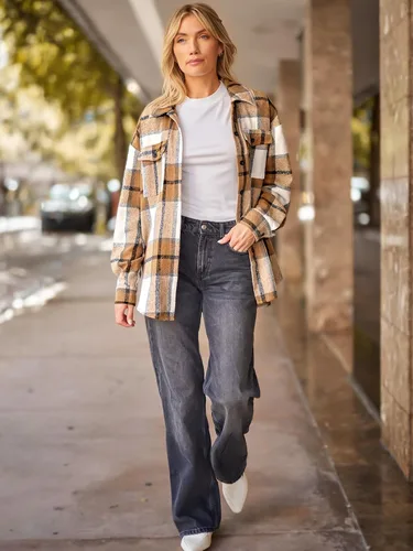 Vista 5 de AUTOMET Atuendos de otoño para mujer, ropa de moda, camisas, chaquetas de franela a cuadros con botones y manga larga 2024