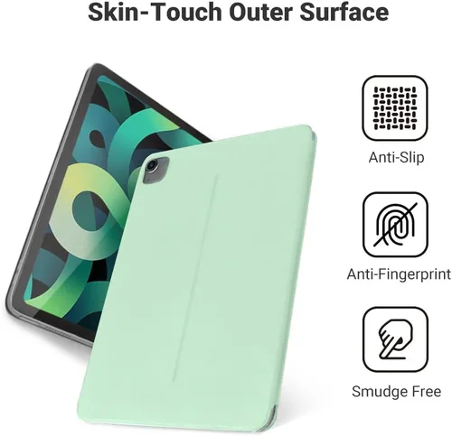 Vista 7 de Funda magnética para iPad para iPad, soporte triple ultra delgado, folio para iPad, compatible con apagado y encendido automático, compatible