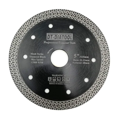 Vista 13 de DT-DIATOOL Hoja de granito de diamante de 4 pulgadas para azulejos de porcelana de mármol, disco de corte de diamante de cerámica con segmentos