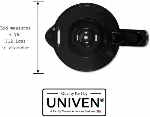 Vista 3 de Univen Cafetera de 12 tazas compatible con Hamilton Beach 46300 46310 49933 49350 49618 49950 49954 49957 49966 49976 49980 49980A 49980Z 9983
