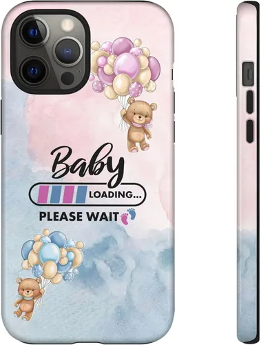 Vista 14 de Cute Baby Loading Phone Case for iPhone Models and Variants - Sweet Maternity Phone Cover for Pregnancy Reveal or Baby Shower