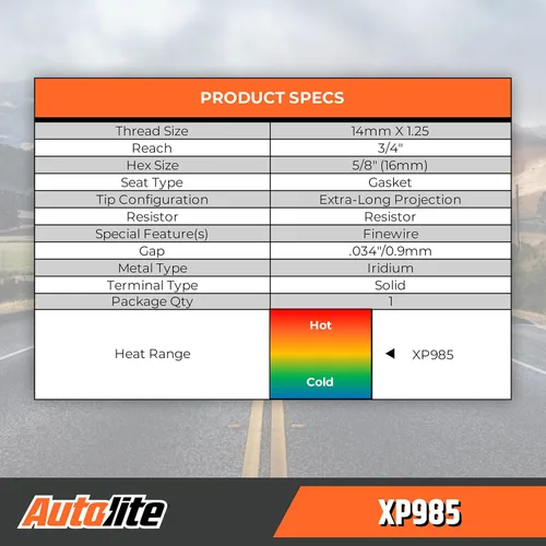 Vista 7 de Autolite Iridium XP - Bujías de repuesto para automóviles, XP985 (paquete de 4)