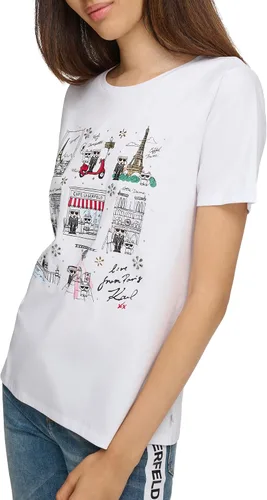 Vista 3 de Karl Lagerfeld Paris Camiseta con logo para mujer