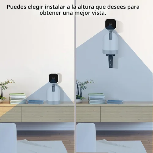 Vista 6 de Soporte de pared ajustable compatible con WYZE Cam Pan V3/V4/V2 1 soporte de pared negro