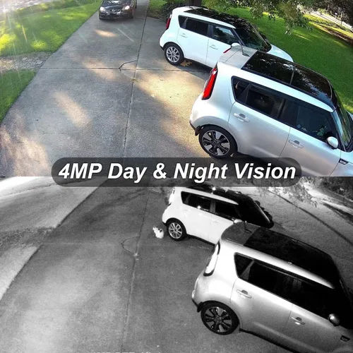 Vista 12 de Anpviz Cámara domo IP PoE de 4MP con micrófono/audio, visión nocturna IR
