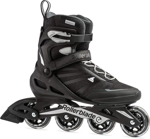 Vista 7 de Rollerblade Zetrablade - Patines en línea para hombres adultos, color negro y plateado