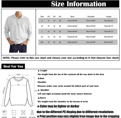 Vista 3 de Men Shirts Long Sleeve Button Down Slim Fit Big and Tall Shirts Business Casual Cool