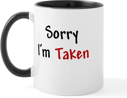 Vista 9 de CafePress Sorry I'm Taken - Taza de café y té, S, Blanco