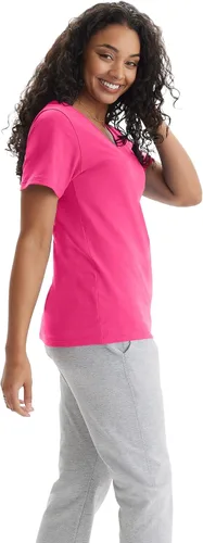Vista 2 de Hanes Women's Nano Premium Cotton V-Neck T-Shirt Pack