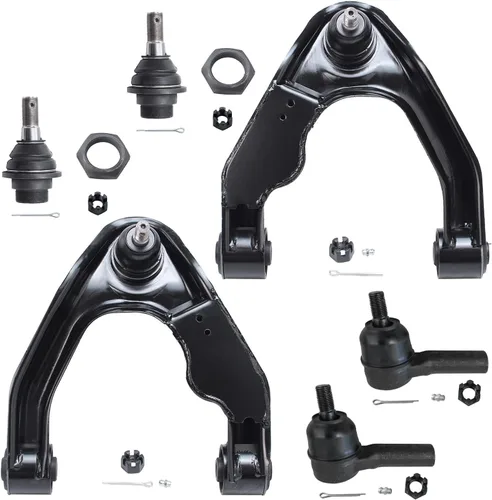 Vista 62 de Detroit Axle - Kit de extremo delantero para Chrysler 300 Dodge Charger 2011-2023 Challenger, 2 Lower Rearward Control Arms 2 Outer Tie Rods 2
