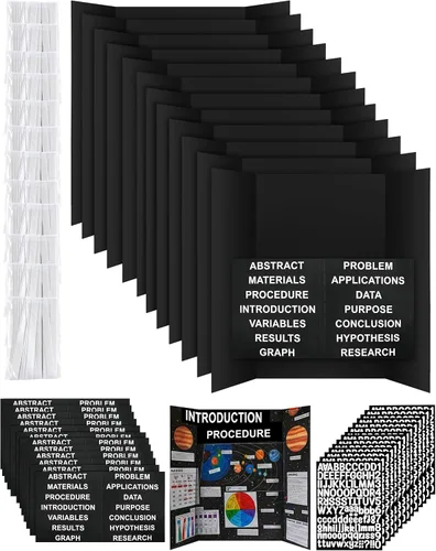 Vista 8 de Paquete de 12 tableros de póster triples blancos de 16 x 24 pulgadas