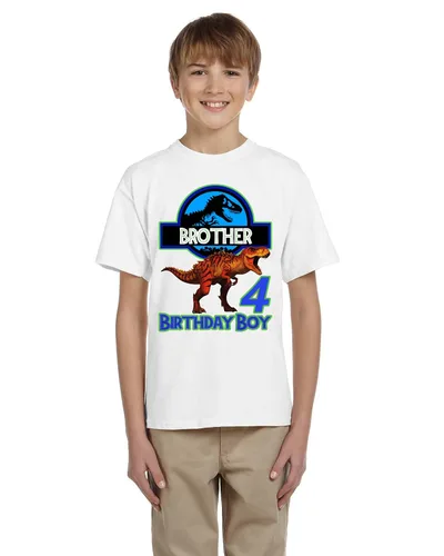 Vista 3 de Personalized Jurasic Birthday Shirt, Add Any Name and Age, Custom Shirts for a Jurasic Birthday Party, Family Matching Shirts.